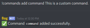 Adding a custom command