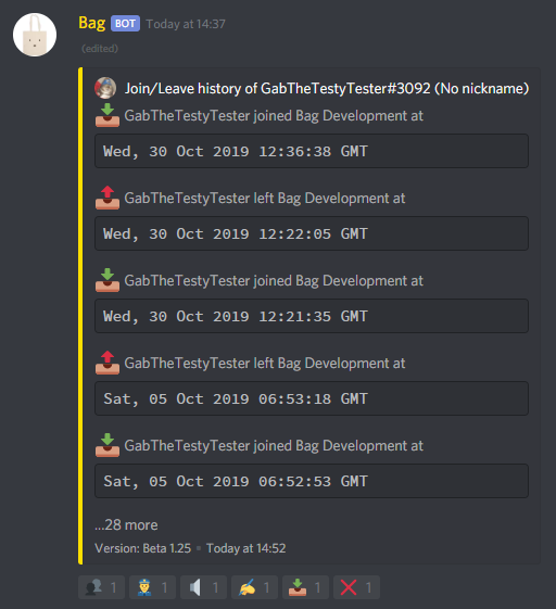 User join/leave history in usercards