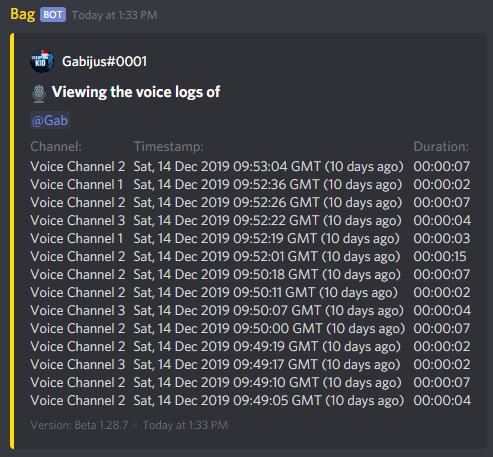 Using voicelog